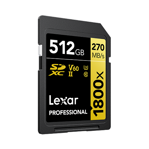 Image of Lexar Professional 512GB memory card