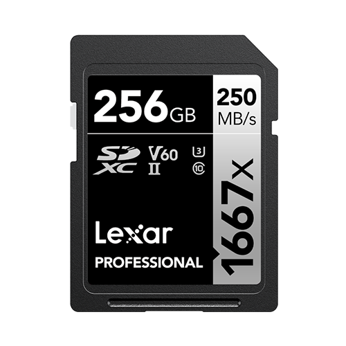 militia Contraction Independence Professional 1667x SDXC UHS-II Memory Card Silver Series | Lexar