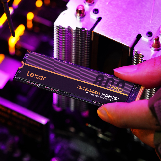 Lexar Professional 512 Go NM800 M.2 2280 PCIe Gen4x4 NVMe SSD Interne Jusqu'à... 